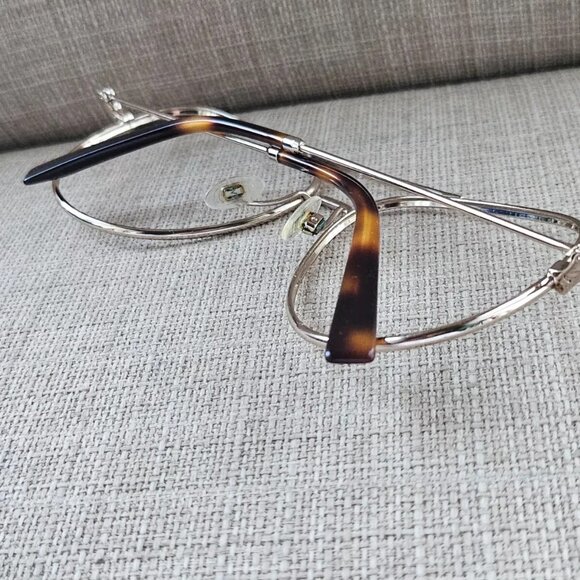 Warby Parker Eyeglasses Frame Gold Tone Glasses RAIDER 58[]14 140 Eyewear Frame - Picture 5 of 12